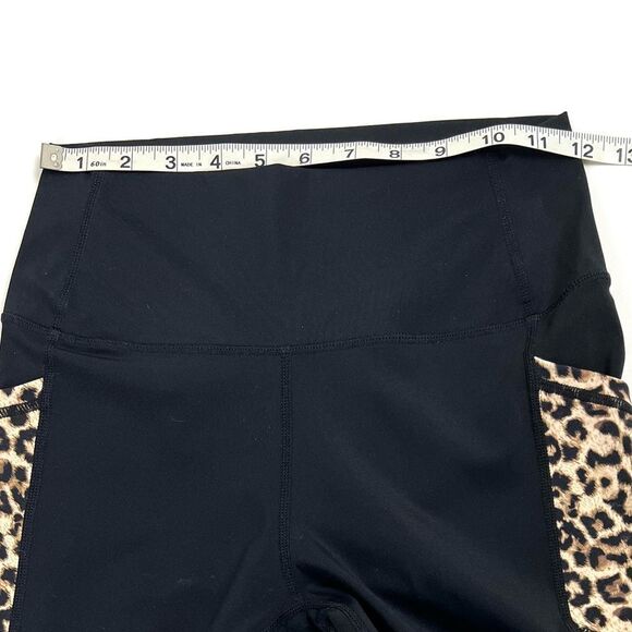 Zyia Leopard Print High Rise Cropped Leggings - Picture 7 of 9